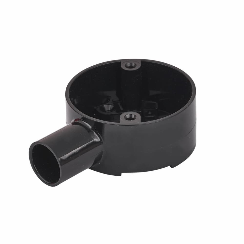 PVC Conduit Terminal Box 20mm Black ElectricalDirect