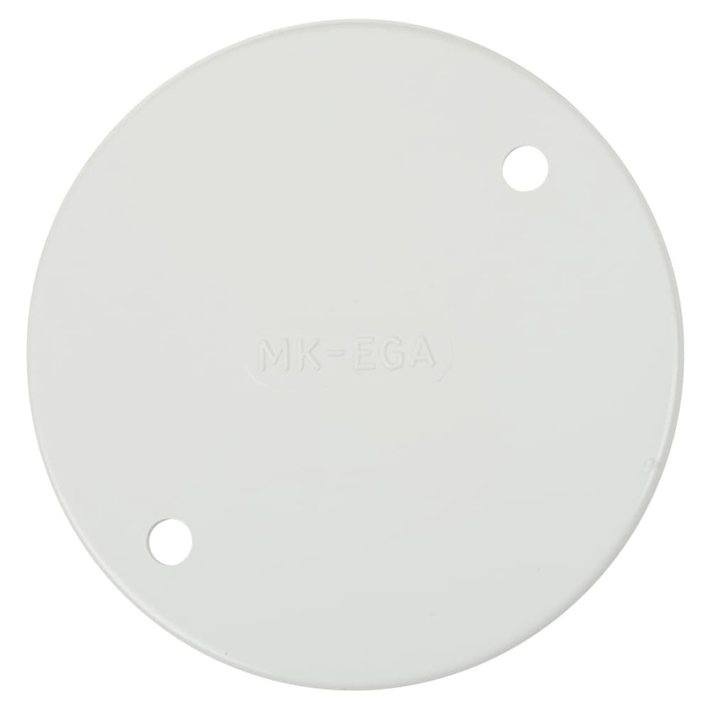 MK PVCU Circular Conduit Box Cover Lid 66mm White Pack 10 ElectricalDirect