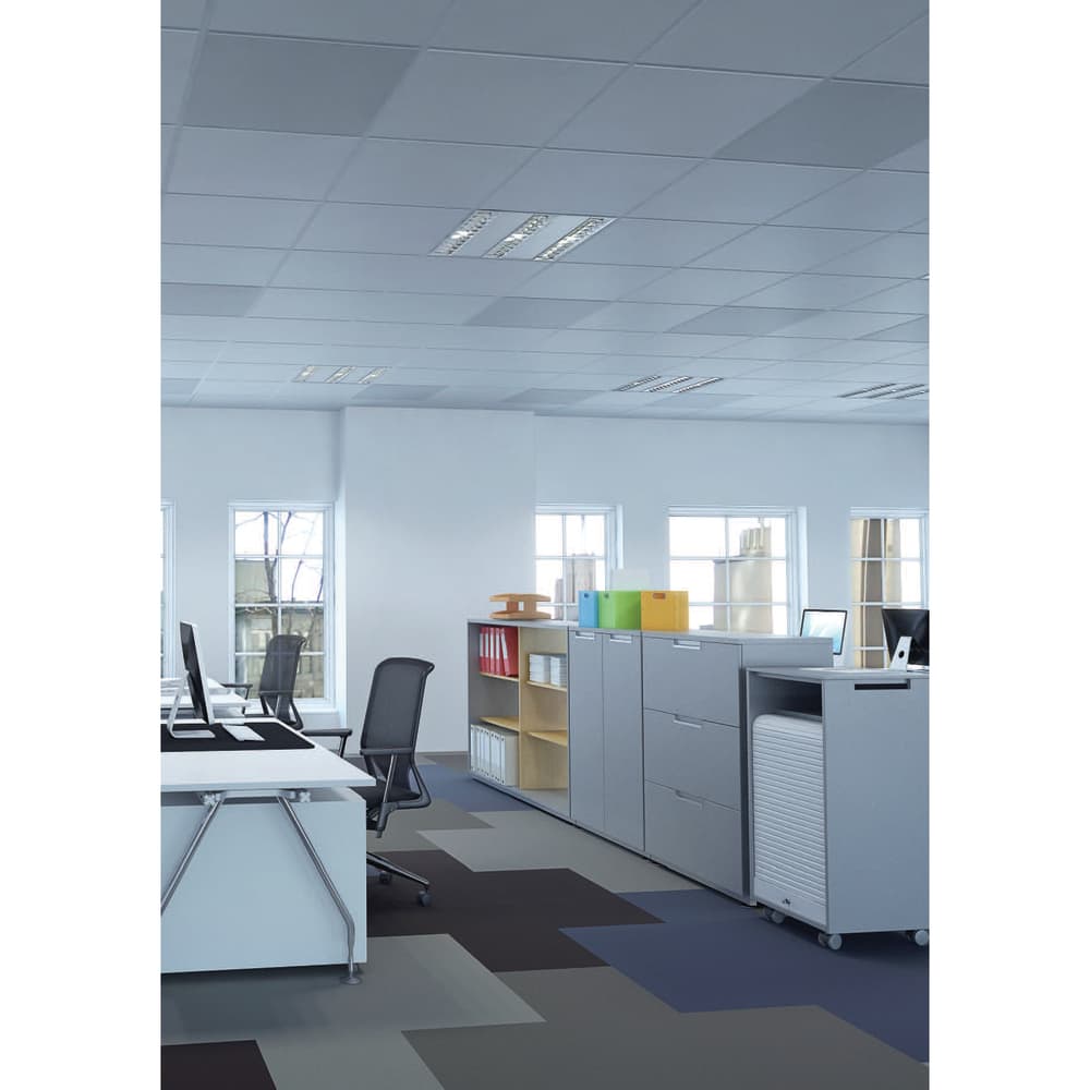 ATC 300W Radiant Ceiling Heating Panel with Bracket - 592 x 592mm - White |  ElectricalDirect