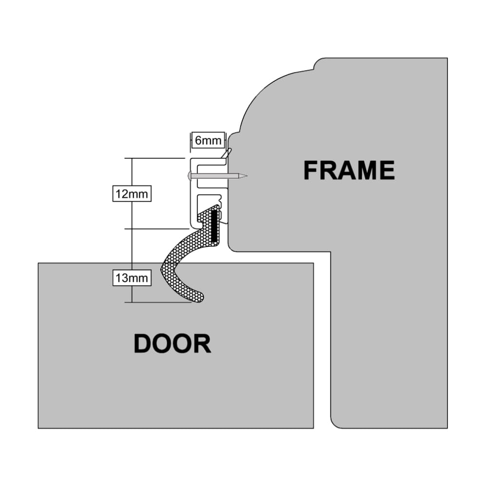 Stormguard Aquacarrier Perimeter Seal Door Set - Brown