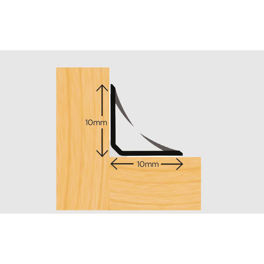 Exitex V Flap Joinery Seal - 2100mm Length - Black