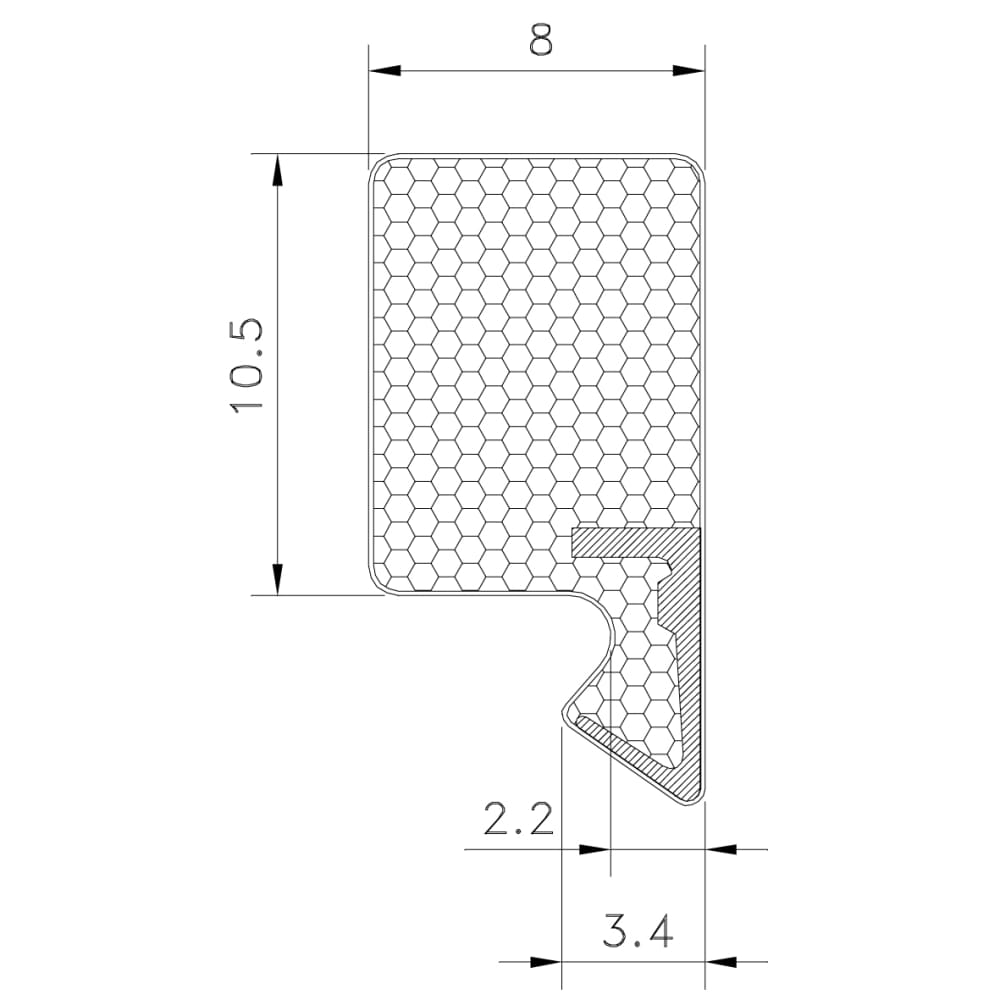 Schlegel AQ33 Aquamac Seal - 200m Length - White