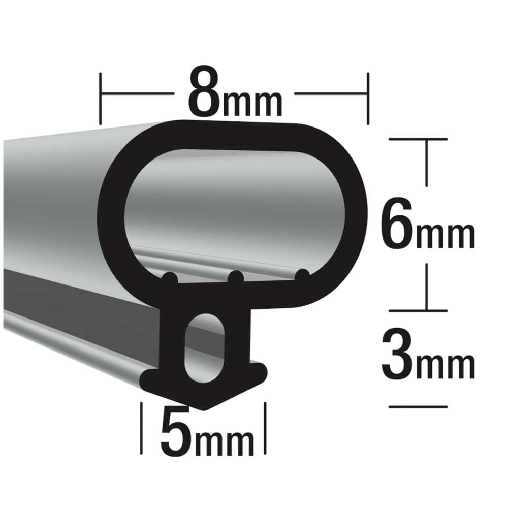 Stormguard Universal uPVC Replacement Seal - 20m Length - White