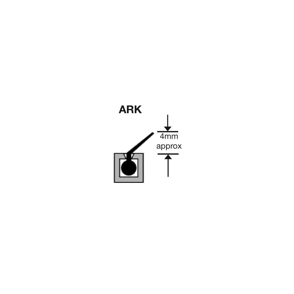 Sealmaster ARK Stop Seal - 2100mm Length - Satin Anodised Aluminium