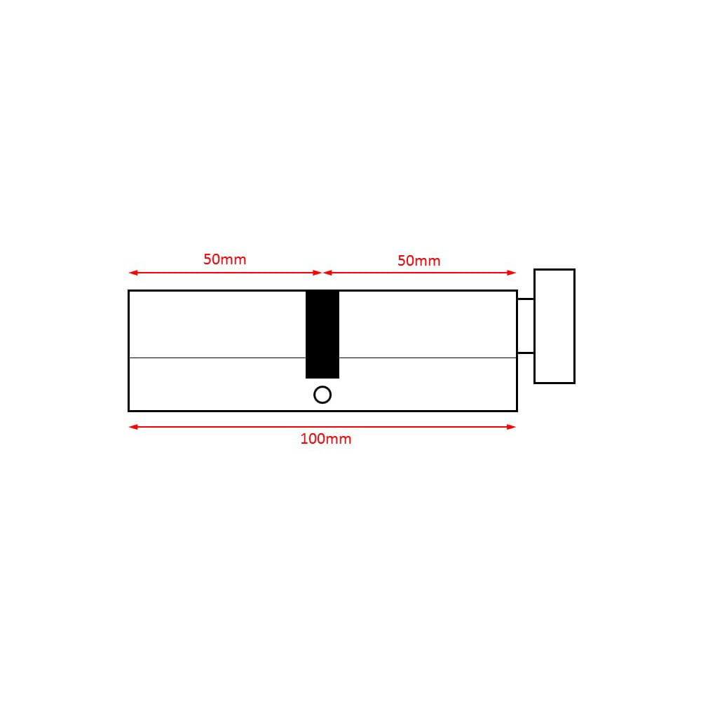 ERA 1 Star 6 Pin Kitemarked 100mm Euro Thumbturn Cylinder - 50mm Turn + 50mm - Satin Nickel