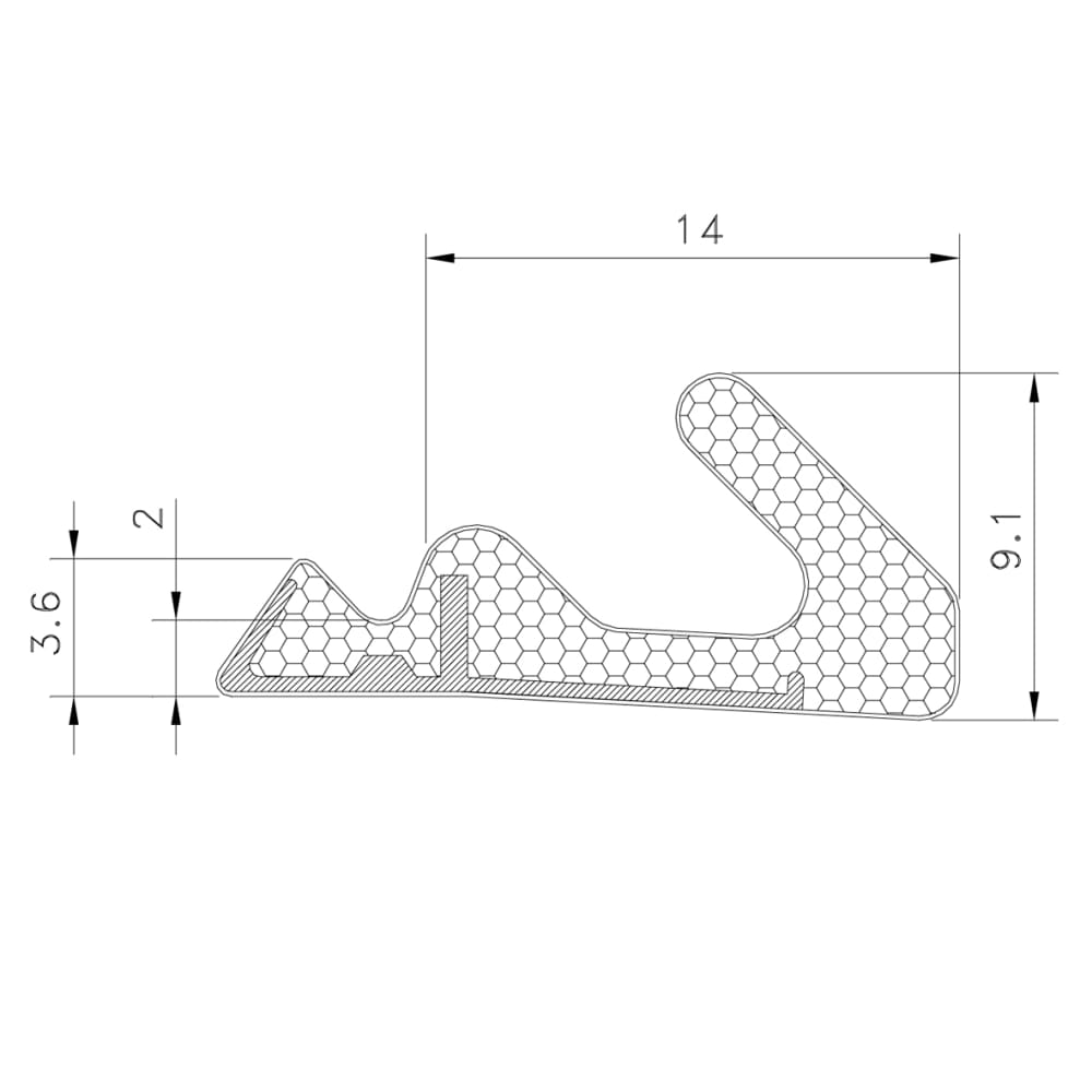 Schlegel AQ124 Aquamac Seal - 125m Length - White
