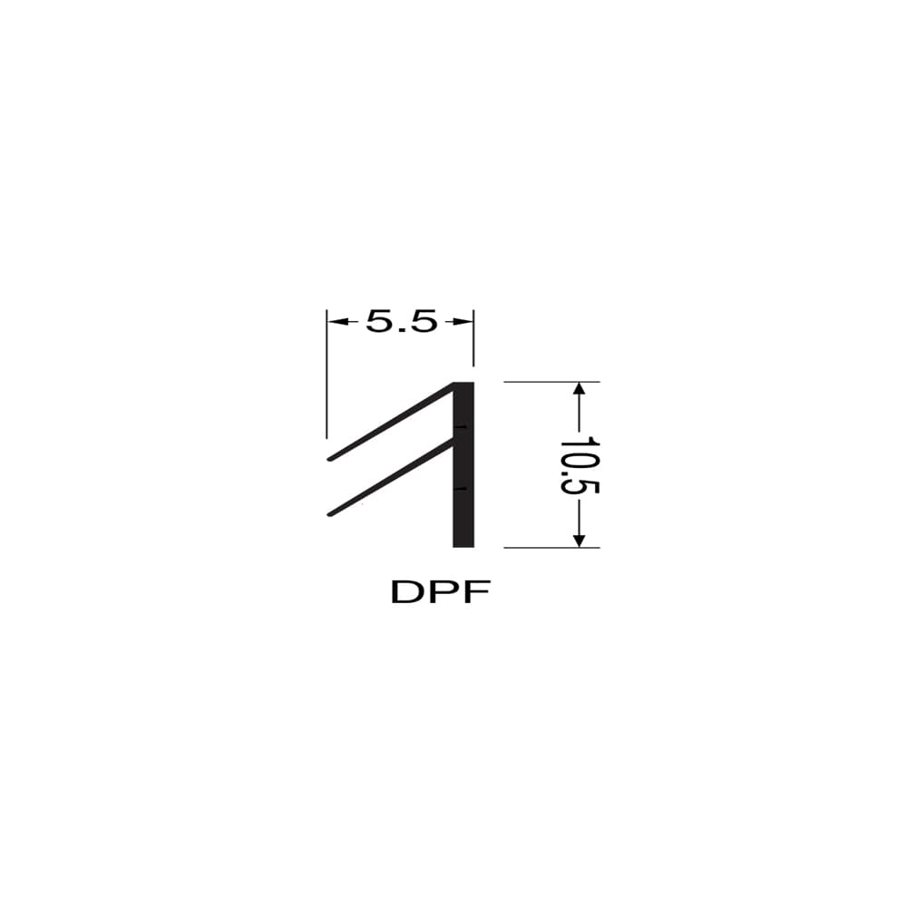 Sealmaster Double Fin - 2100mm Length - Black - Pack of 5