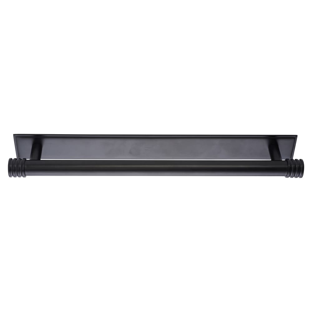 Frelan Hoxton Sturt Cabinet Handle on Rushton Backplate - 224mm Centres - Matt Black
