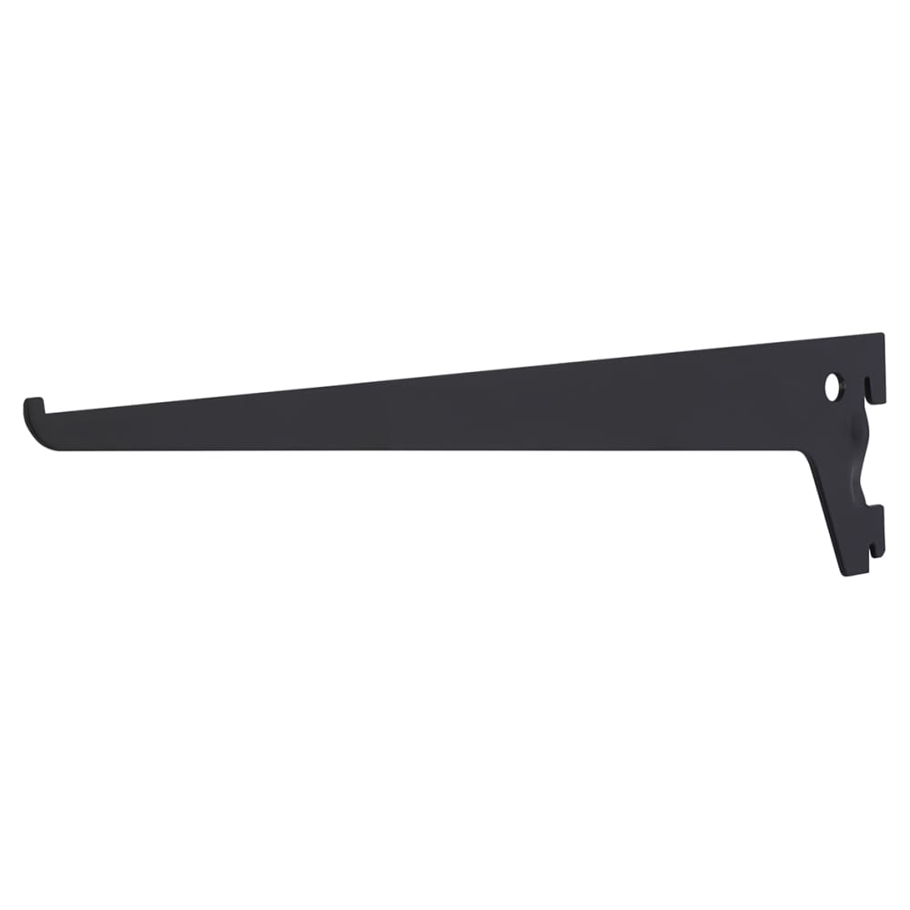 Altro Single Slot Shelf Bracket 300mm Length Black