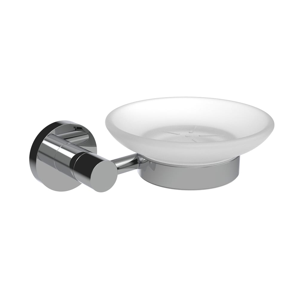 Nymas Style Soap Dish Holder - 135 x 125 x 85mm - Polished Chrome