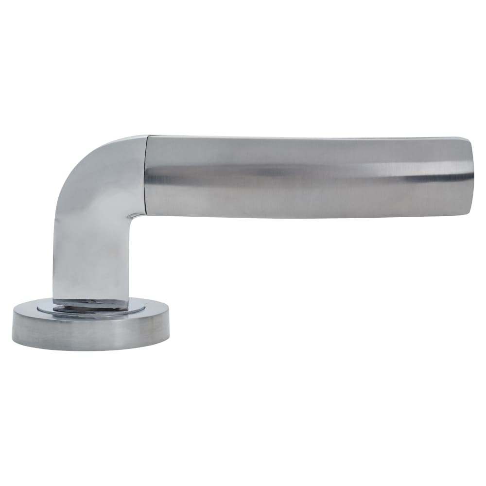 Altro Bayswater Lever Door Handle on Rose - Polished/Satin Chrome ...