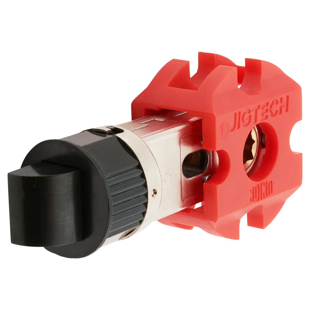 Jigtech Smartlatch Passage Latch - 57mm Backset - Matt Black