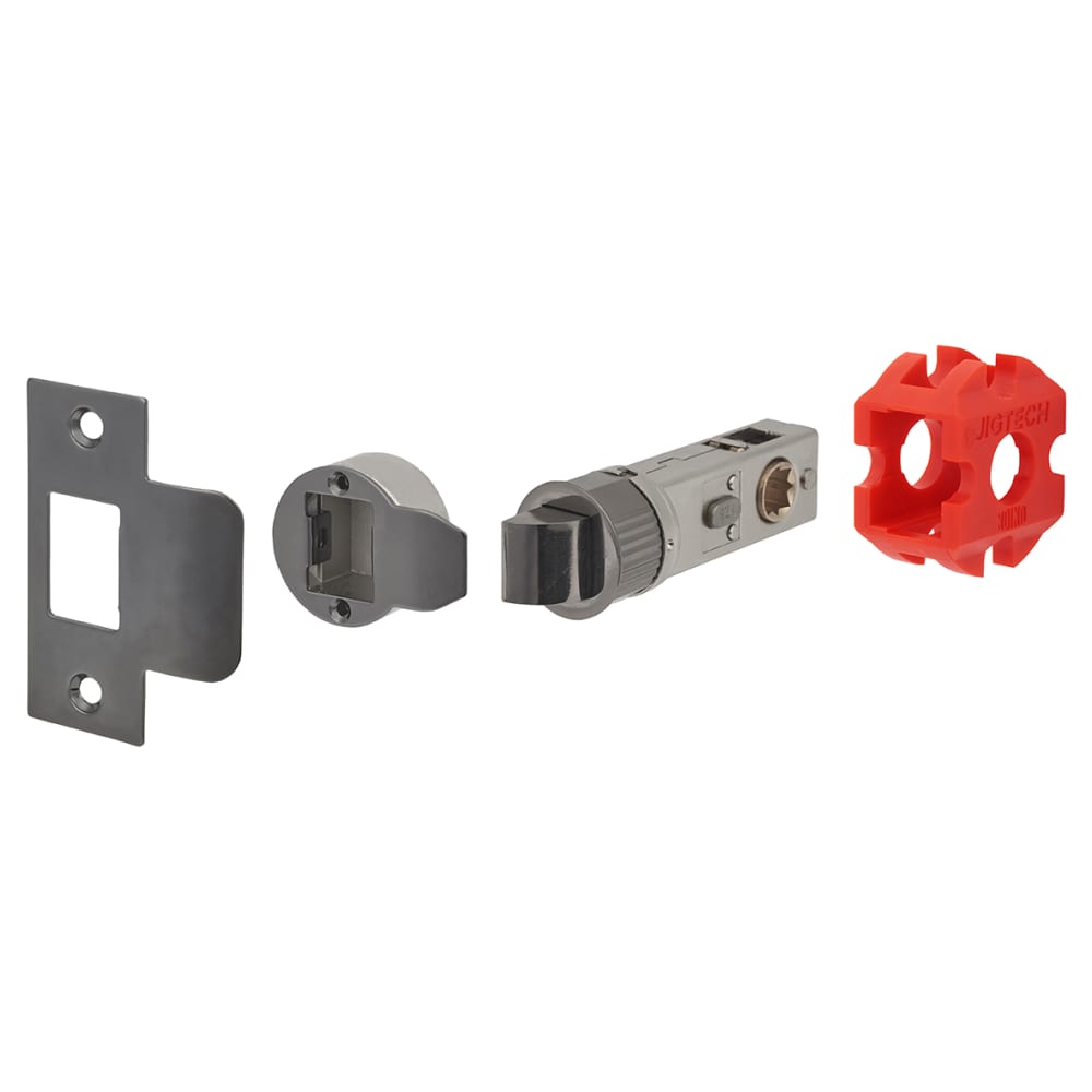 Jigtech Smartlatch Privacy Latch - 57mm Backset - Black Nickel