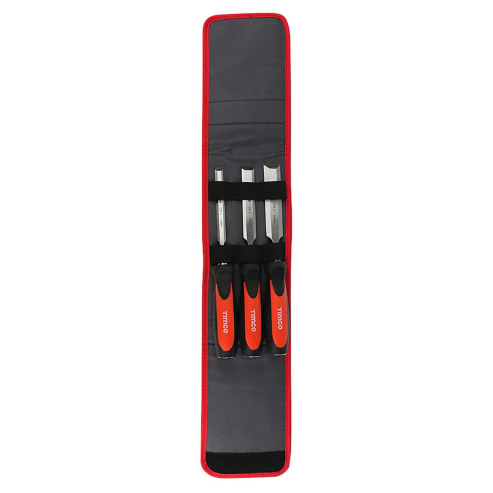 TIMCO Bevel Edge Wood Chisel Set - Pack of 3