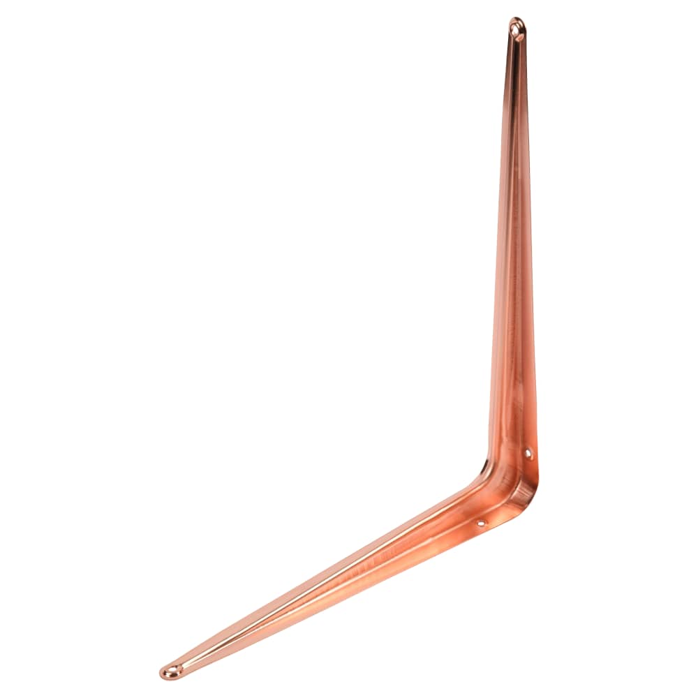Rothley London Pattern Shelf Bracket - 300 x 250mm - Polished Copper