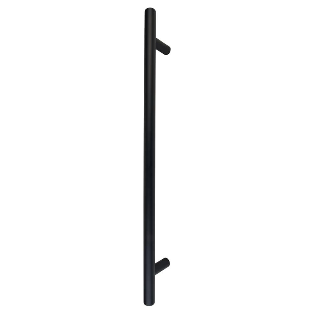 Altro 30mm T-Bar Door Pull Handle - Bolt Fix - 600mm Centres - Matt Black