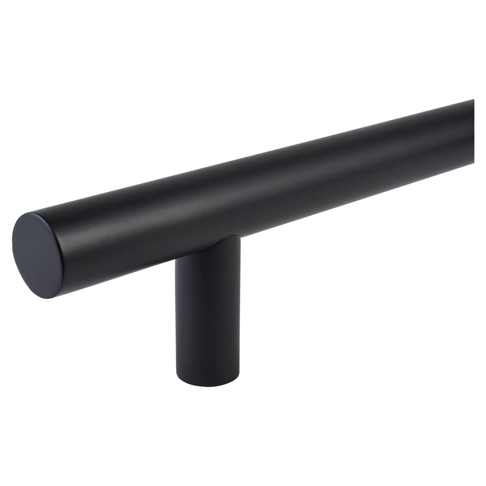 Altro 30mm T-Bar Door Pull Handle - Bolt Fix - 600mm Centres - Matt Black