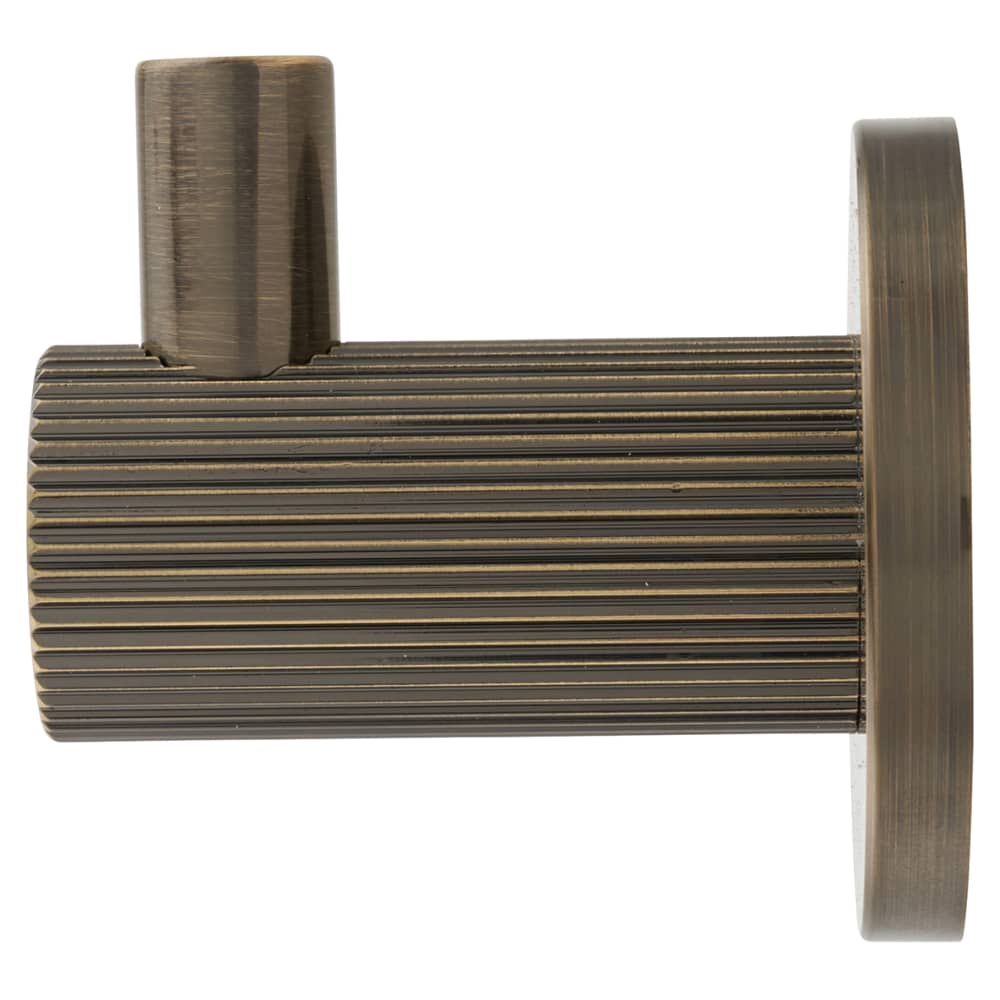Altro Lines Single Coat Hook - 50 x 25mm - Antique Brass ...