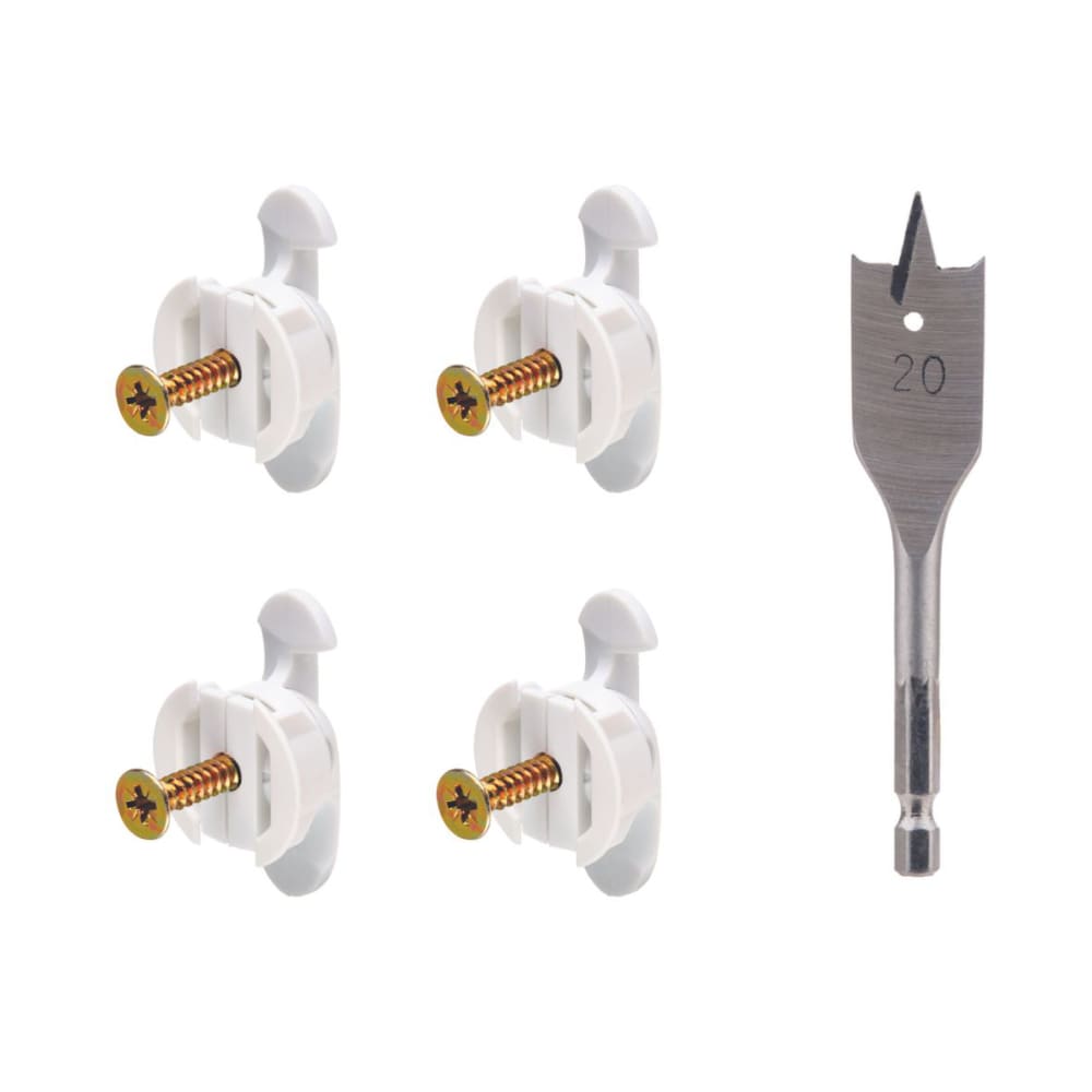 Bullfix Heavy Duty Plasterboard Fixing Kit for Shelves - 5 x 20mm - Pack of 4