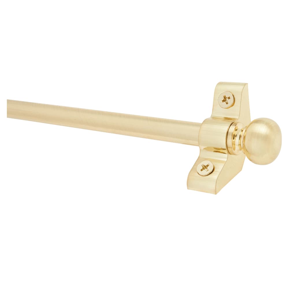 Altro Stair Rod with Round Bulb Finials - 900mm Length - Satin Brass