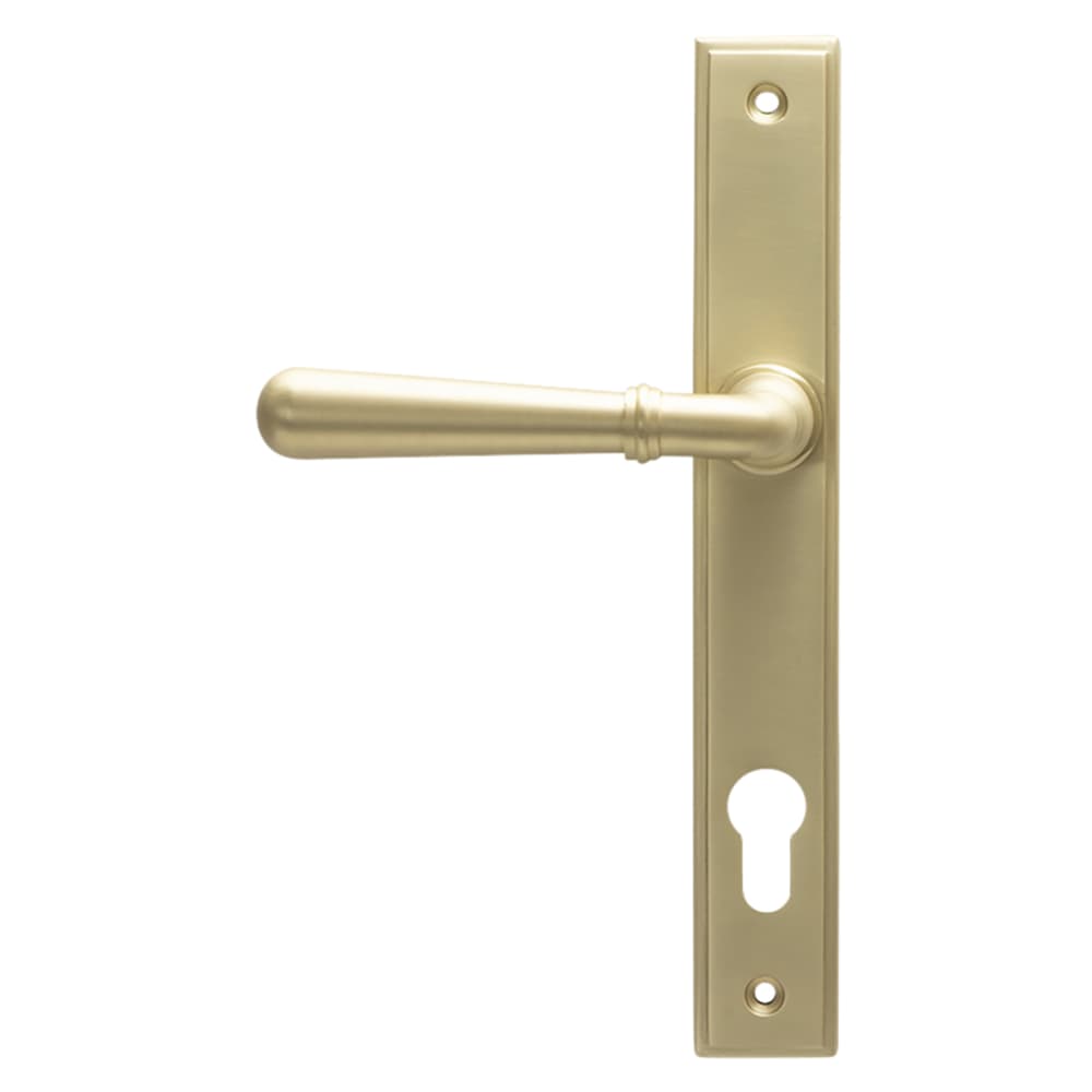 From The Anvil Newbury uPVC Slimline Multipoint Door Handle - 92mm c/c - Satin Brass