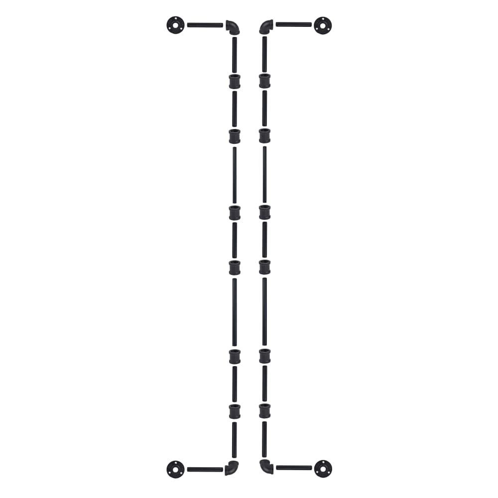 Altro 1/2" 3 Tier Drill Through Pipe Shelf Kit - Black