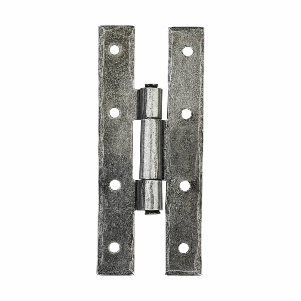 Olde Forge H Hinge - 84 x 34 x 2mm - Pewter, IronmongeryDirect