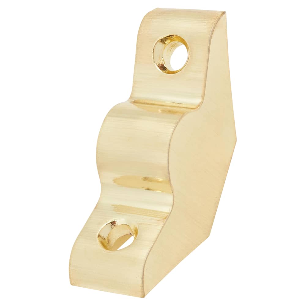 Altro Lines Stair Rod with Plain Finials - 900mm Length - Satin Brass