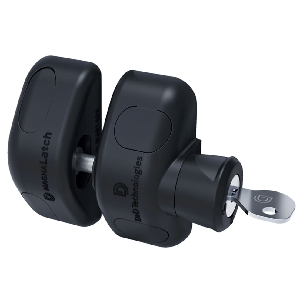 D&D Magnalatch Locking Gate Latch - Side Pull - 93 x 71mm - Black ...