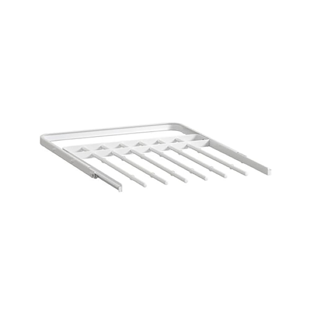 elfa Top Track System - Click In Gliding Trouser Rack - 449 x 430 x 25mm - White