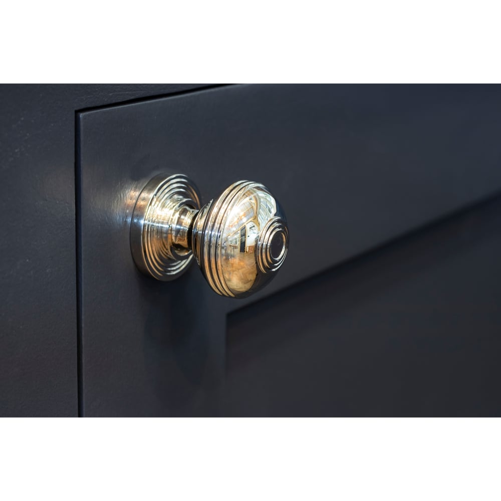 From The Anvil Prestbury Round Cabinet Knob - 32mm Diameter - Polished Nickel
