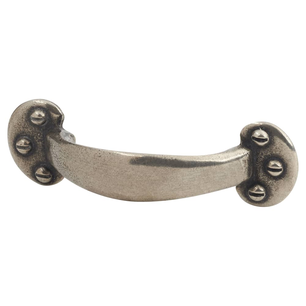 Finesse Round Edge D-Bar Cabinet Pull Handle - 96mm Centres - Pewter