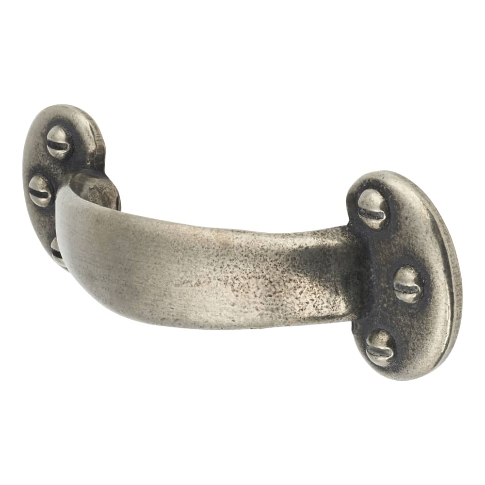 Finesse Round Edge D-Bar Cabinet Pull Handle - 96mm Centres - Pewter