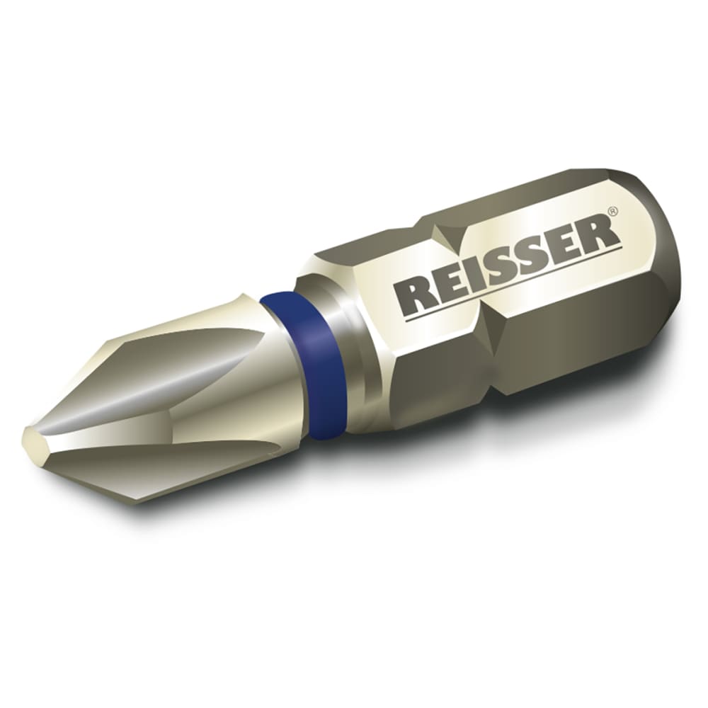 Reisser Torsion Impact Driver Bits - Pozi - PZ2 - 25mm Length - Pack of 10