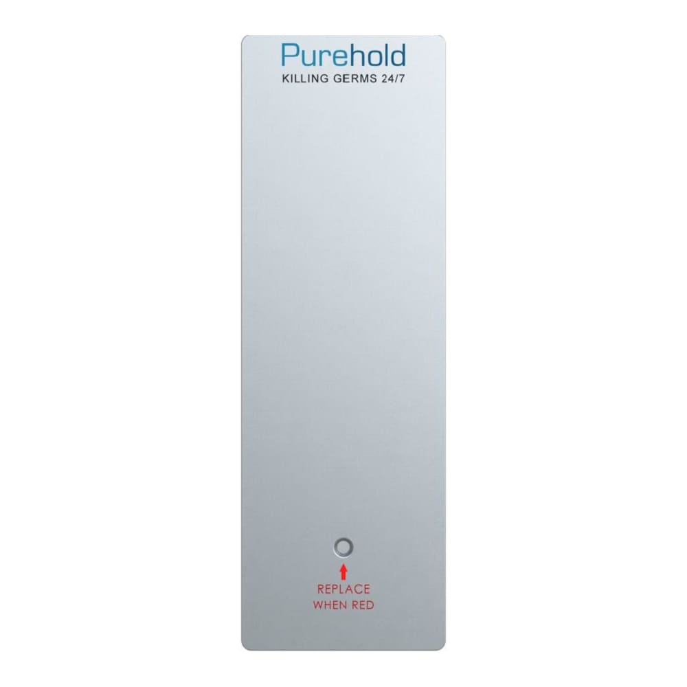 Purehold Antibacterial Replacement Front Panel for Standard Finger Plate - 400 x 95 x 15mm - Silver