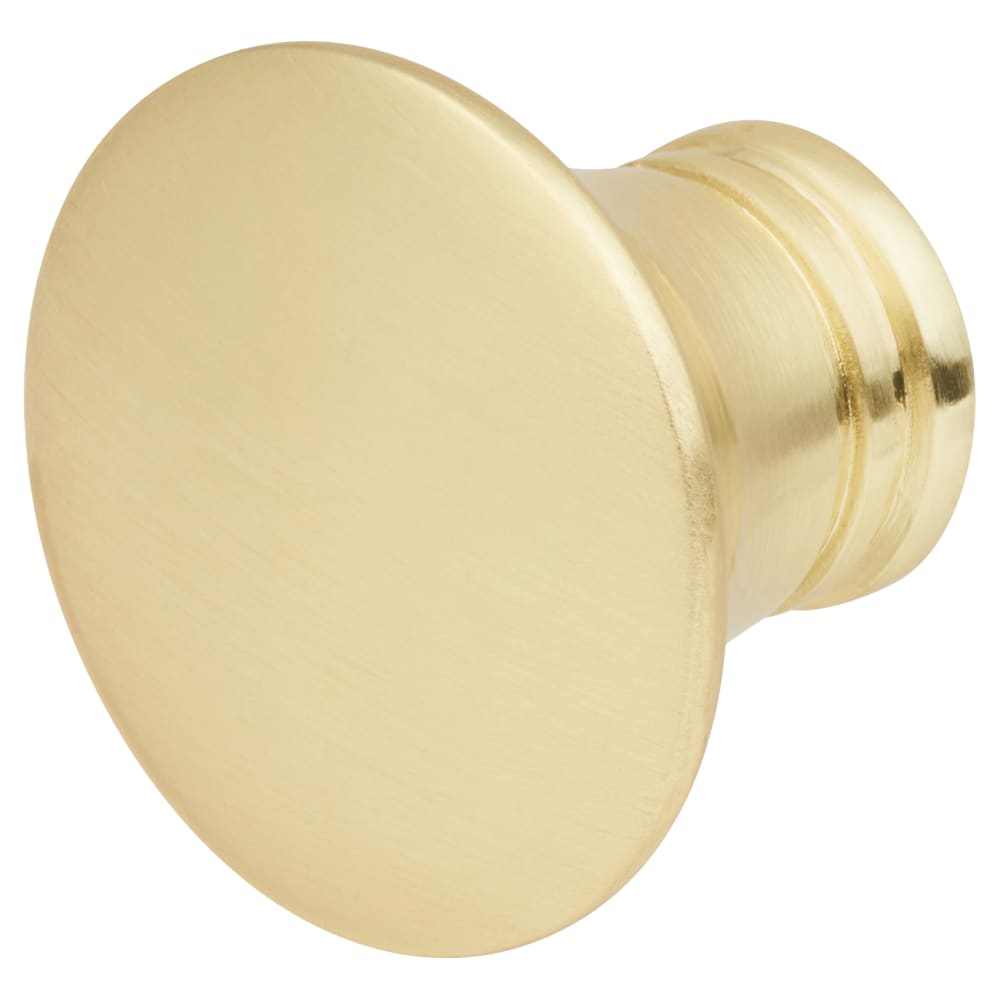 Brushed Satin Brass Monmouth Round Kitchen Cabinet Cup Drawer Pull