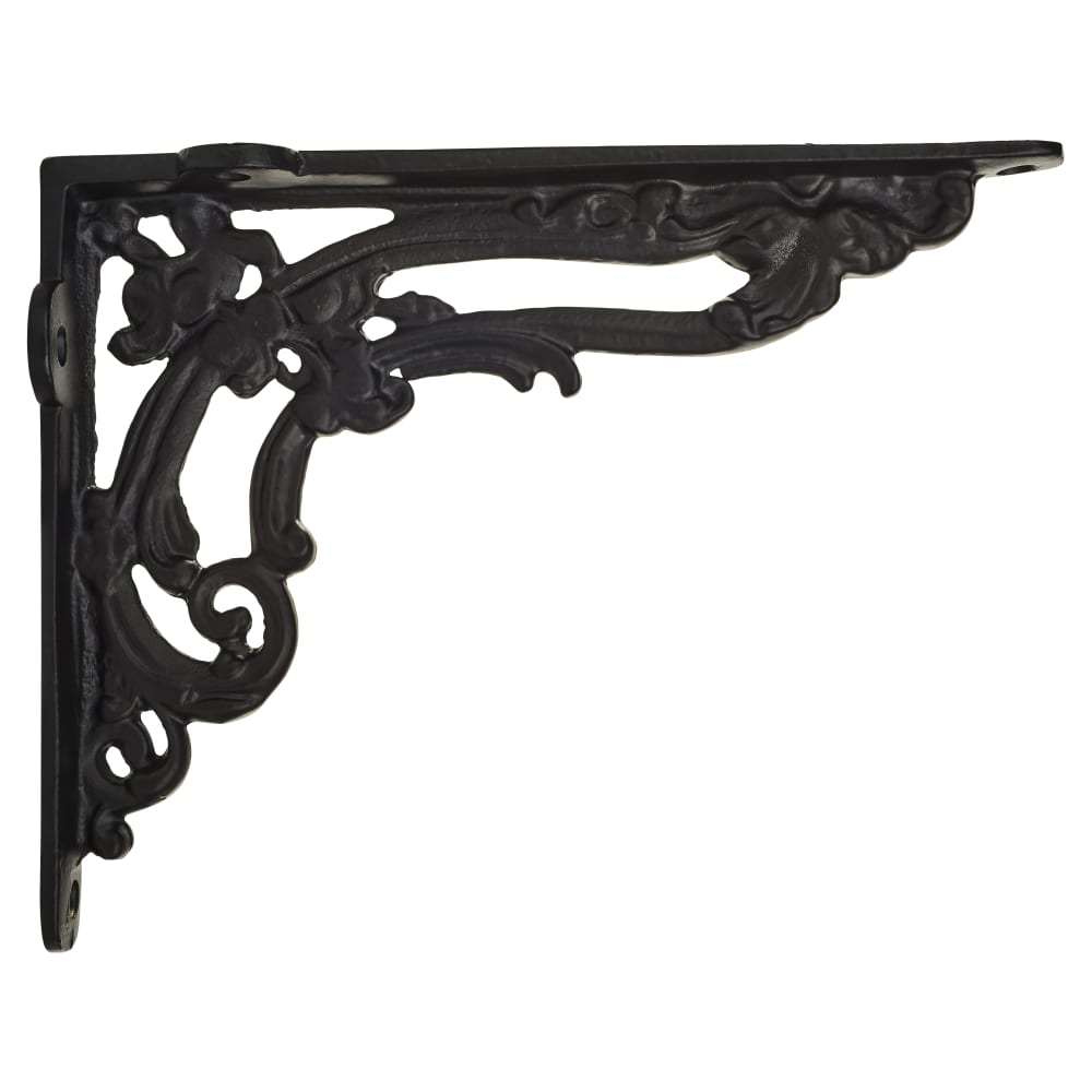 Olde Forge Nouveau Shelf Bracket - 210 x 160mm - Black