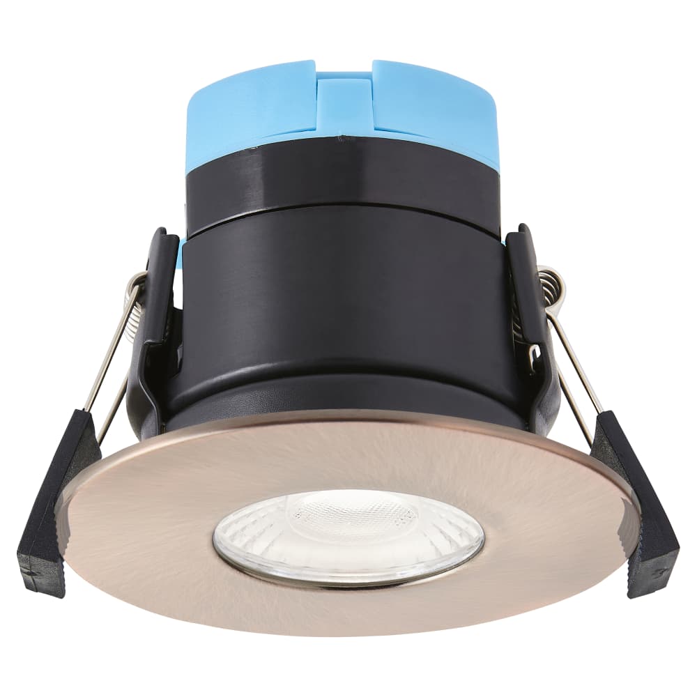 Forum Spa Rhom 8W IP65 Fire Rated LED Dimmable Fixed Downlight - 3/4/6000K CCT - Antique Copper
