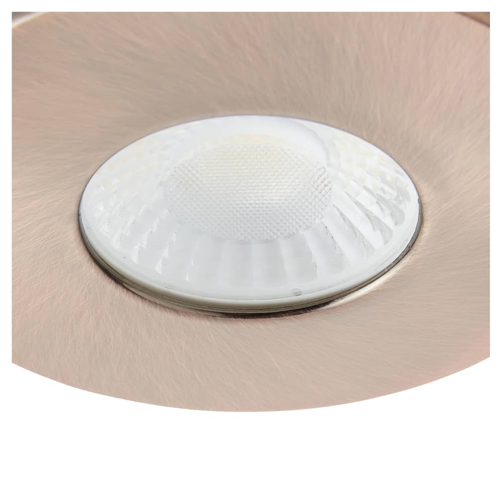 Forum Spa Rhom 8W IP65 Fire Rated LED Dimmable Fixed Downlight - 3/4/6000K CCT - Antique Copper