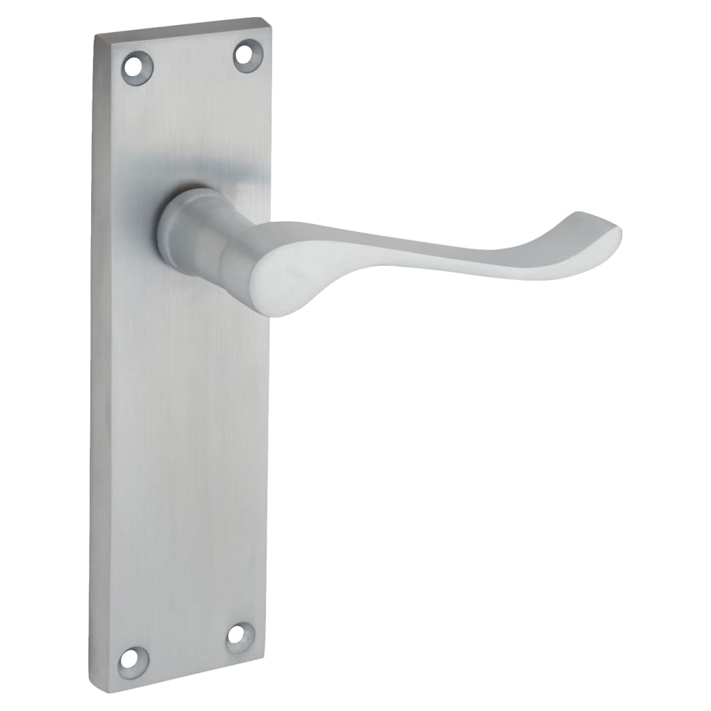 Touchpoint Mia Budget Scroll Latch Door Handle - 153 x 42mm - Satin Chrome