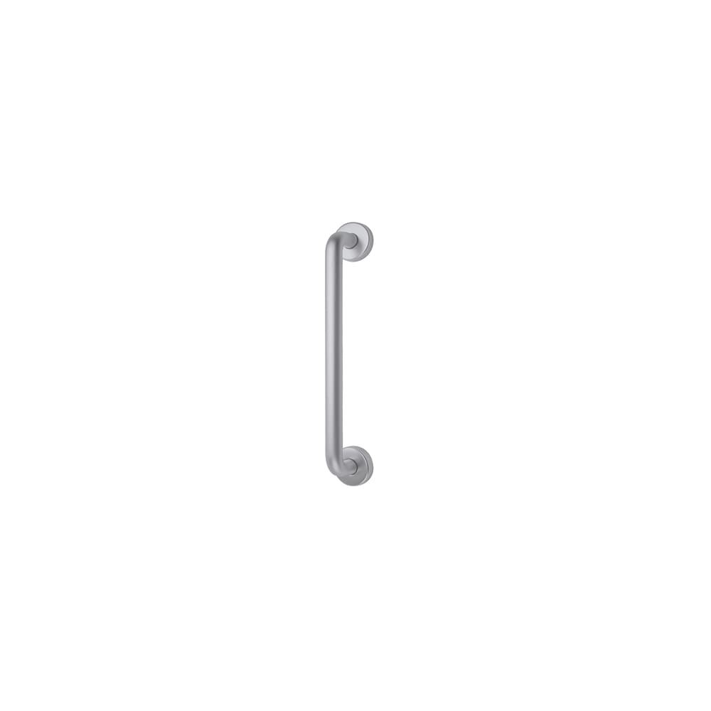 Altro 19mm D-Bar Door Pull Handle on Rose - Screw Fix - 150mm Centres - Satin Aluminium