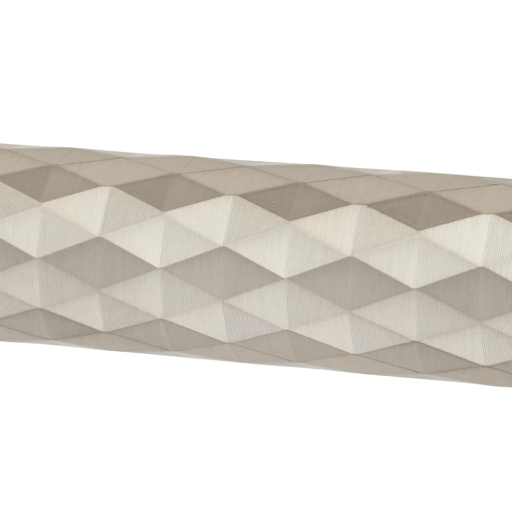 Altro Luna Diamond Door Handle on Rose - Satin Nickel