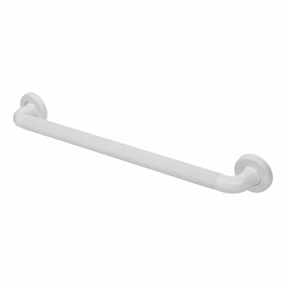 Nymas 36mm Plastic Fluted Grab Rail - 610mm Length - White