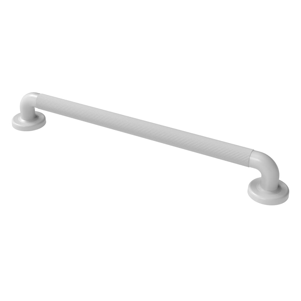 Nymas 36mm Plastic Fluted Grab Rail - 610mm Length - White