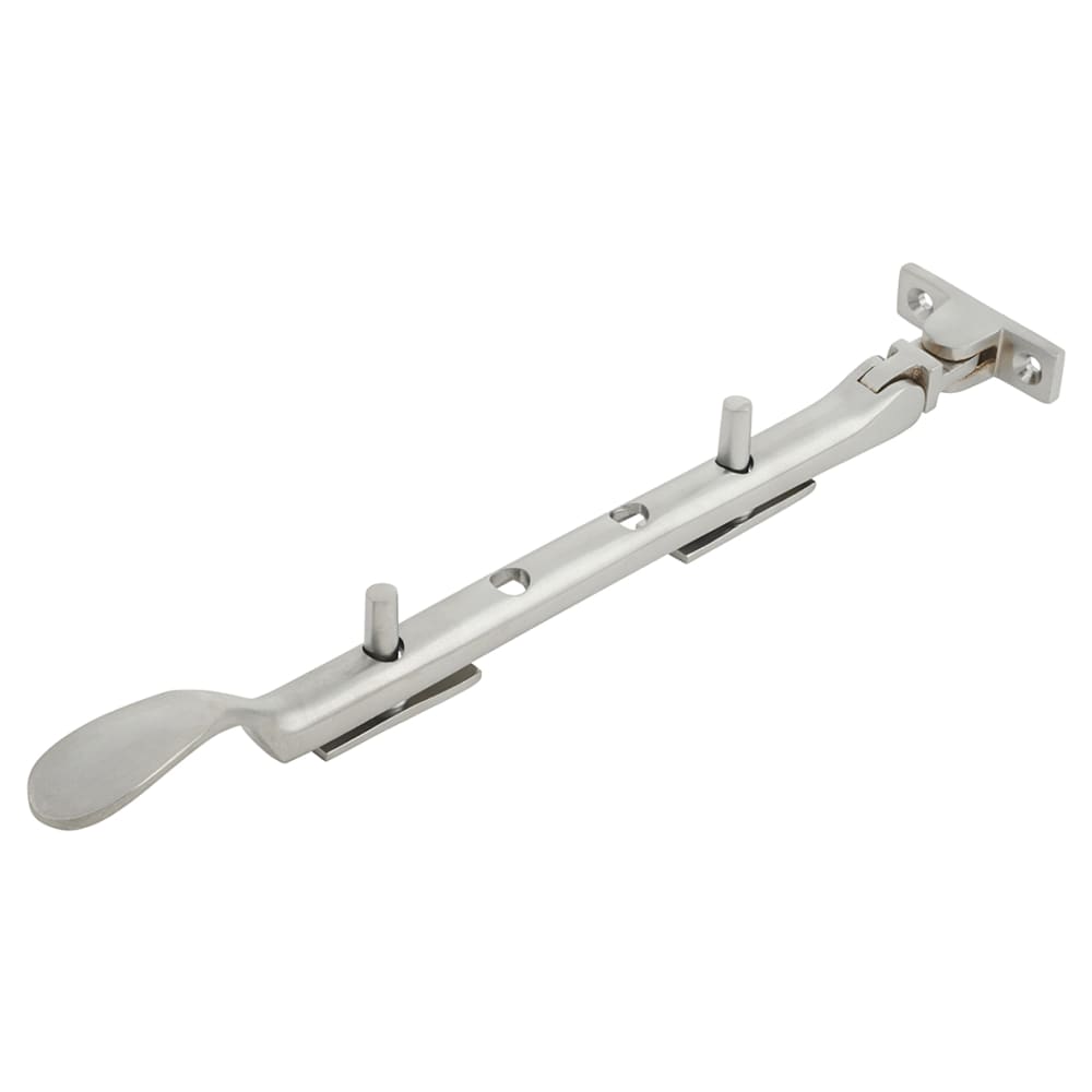 Altro Cast Victorian Casement Window Stay - 10"/250mm Length - Satin Chrome