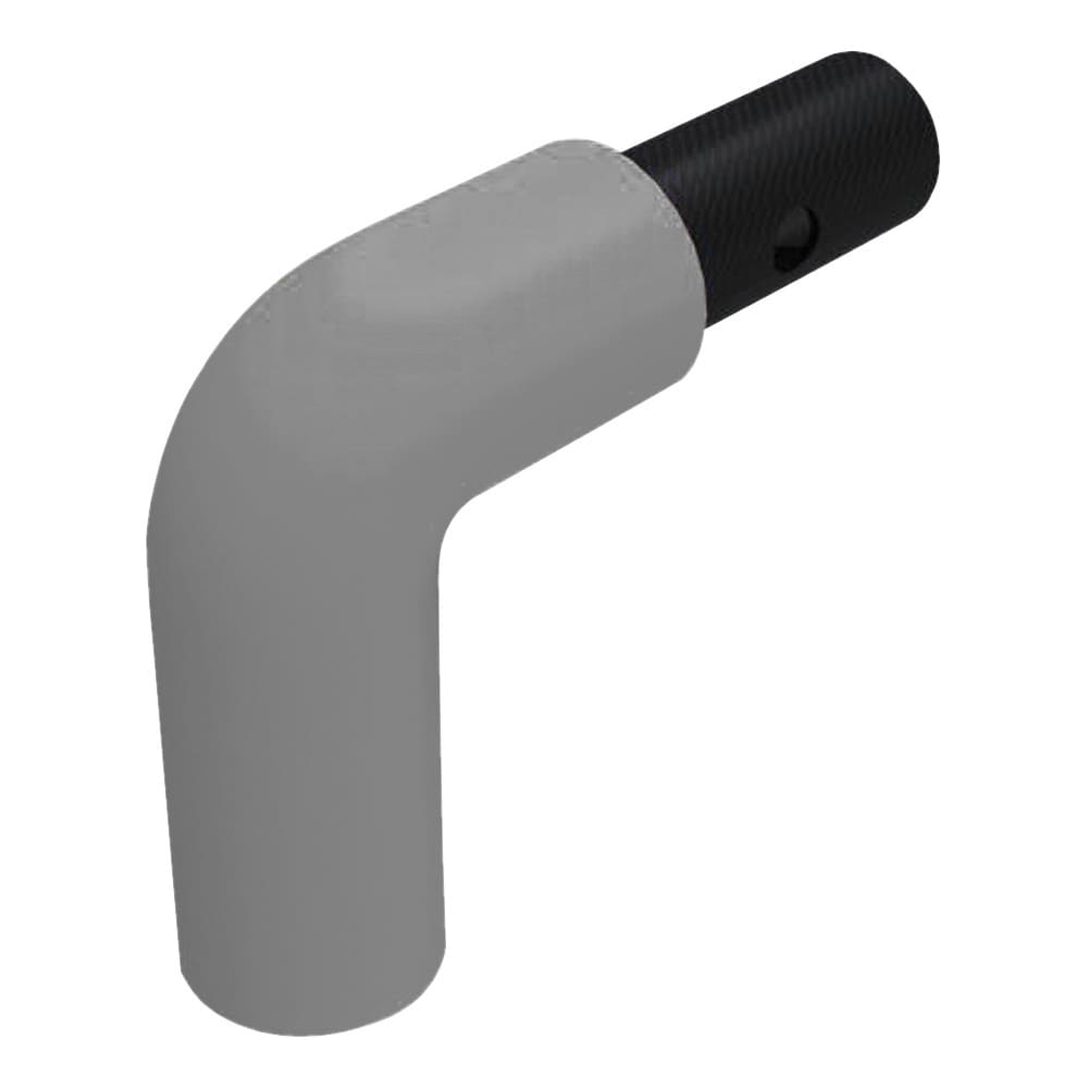 FibreRail Bend - Key Clamp System - Wall Mount Short End - Grey