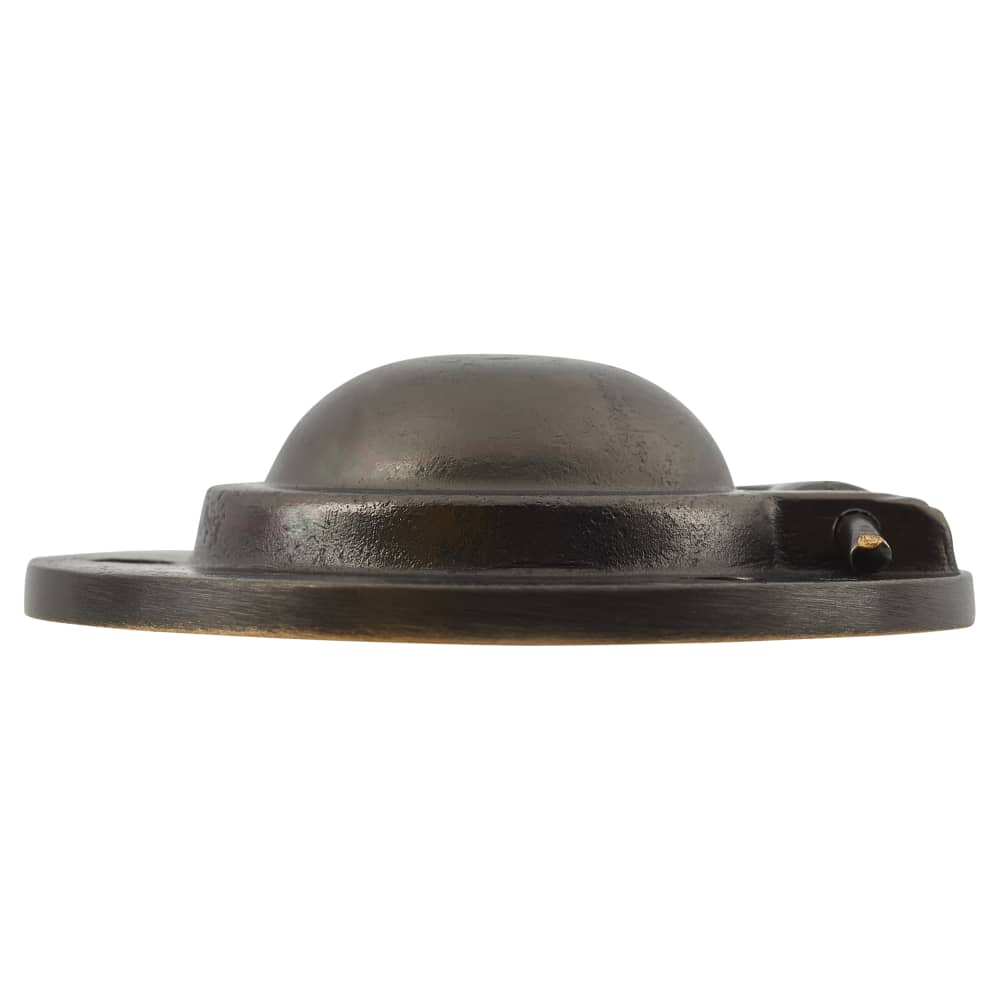 Altro Round Flush Ring Cabinet Pull Handle - 45mm Diameter - Antique Brass