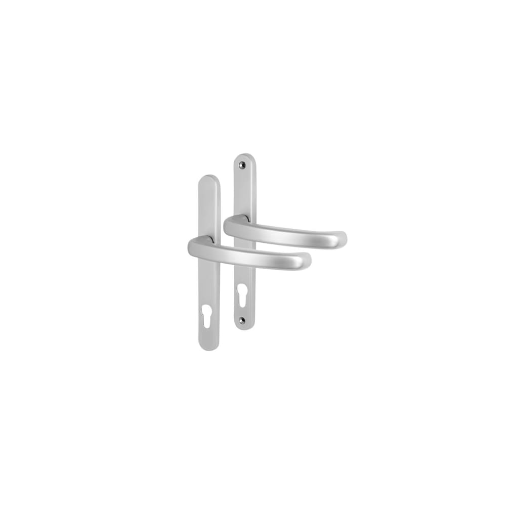 Fab & Fix Balmoral uPVC Extended Multipoint Door Handle - 92mm c/c - Satin Chrome
