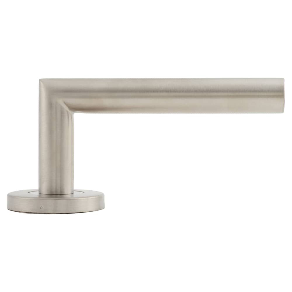 Altro 19mm Mitre Door Handle on Rose - Satin Stainless Steel