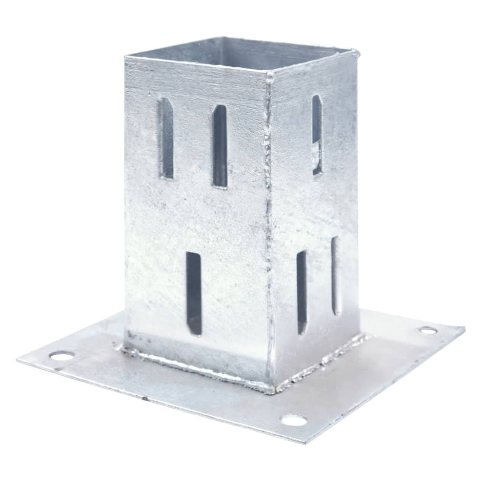TIMCO Bolt Down Fence Post Shoe - Quick Fit - 75 x 75mm - Galvanised